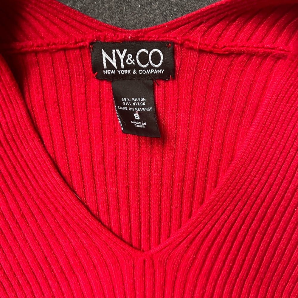 Fitted and Flattering Red Sweater